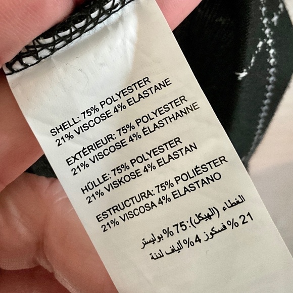 Michel Studio Dress LBD Plaid Checkered Scoop neck Mini Black White size 4X - Picture 5 of 8